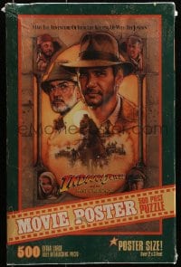 2z207 INDIANA JONES & THE LAST CRUSADE jigsaw puzzle 1989 art of Ford & Connery by Drew!