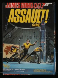 2z258 JAMES BOND 9x12 board game 1986 Assault, for use alone or with 007 Role Playing Game!