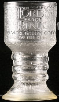 2z199 LORD OF THE RINGS: THE FELLOWSHIP OF THE RING 3 lighted glass goblets 2001 Burger King!