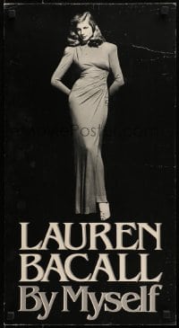 2z098 LAUREN BACALL standee 1978 great full-length pose of the legendary actress for By Myself!