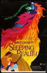 2z107 SLEEPING BEAUTY standee R1970 Walt Disney cartoon fairy tale fantasy classic!