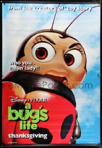 2z116 BUG'S LIFE 2 2-sided vinyl banners 1998 Disney/Pixar computer animated insect cartoon!