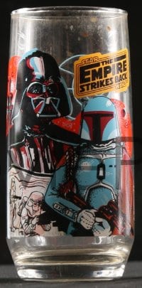 2z197 EMPIRE STRIKES BACK set of 4 collectible drinking glasses 1980 Lucas, Burger King tie in!