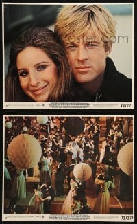 3a077 WAY WE WERE 2 8x10 mini LCs 1973 w/close-up image of Barbra Streisand, Robert Redford!