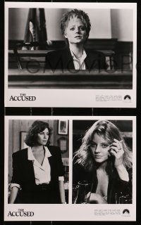 3a774 ACCUSED 3 8x10 stills 1988 Jodie Foster in her Best Actress Academy Award winning role!