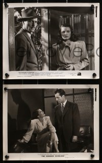3a376 BRASHER DOUBLOON 9 8x10 stills 1947 George Montgomery & Nancy Guild, Raymond Chandler noir!