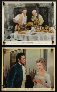 3a048 CORNEL WILDE 5 color 8x10 stills 1950s-1960s with Ann Francis in The Scarlet Coat and more!