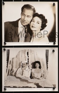 3a521 FOUR POSTER 7 8x10 stills 1952 great images of Rex Harrison & Lilli Palmer!