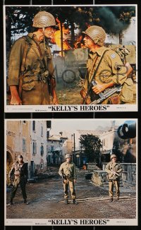 3a024 KELLY'S HEROES 8 8x10 mini LCs R1975 Eastwood, Sutherland, Savalas & Rickles, cool images!