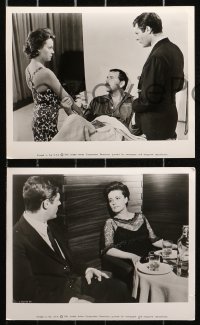 3a596 LA NOTTE 6 8x10 stills 1961 Michelangelo Antonioni, Jeanne Moreau, Marcello Mastroianni!
