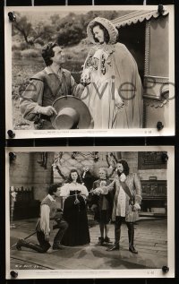 3a123 LORNA DOONE 23 8x10 stills 1951 swashbuckler Richard Greene & pretty Barbara Hale!