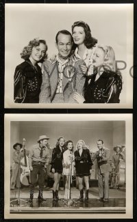 3a397 MELODY STAMPEDE 9 8x10 stills 1945 Will Cowan, great images of country music stars!