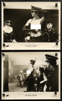 3a120 NIGHT PORTER 24 8x10 stills 1974 w/ topless Charlotte Rampling dancing for Nazi soldiers!