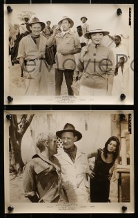 3a616 ROOTS OF HEAVEN 6 8x10 stills 1958 John Huston, Errol Flynn & Julie Greco in Africa!