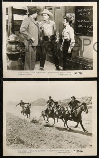 3a488 STAGE TO BLUE RIVER 8 8x10 stills 1951 cowboy Whip Wilson with Phyllis Coates, Fuzzy Knight!