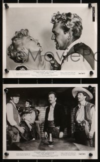 3a418 STAGECOACH TO FURY 9 8x10 stills 1956 pretty Marie Blanchard & cowboy Forrest Tucker!