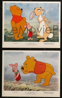 3a053 WINNIE THE POOH & TIGGER TOO 5 color 8x10 stills 1974 Walt Disney, Christopher Robin, Rabbit!