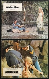 3a037 SOLDIER BLUE 7 color English FOH LCs 1970 Bergen, Strauss, Pleasence, most savage film!