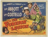 3b026 ABBOTT & COSTELLO IN THE FOREIGN LEGION TC 1950 great wacky art of Bud Abbott & Lou Costello!