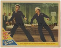 3b356 ANCHORS AWEIGH LC #2 1945 toe-tapping twosome Frank Sinatra & Gene Kelly in sailor suits!