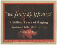 3b039 ANIMAL WORLD TC 1956 Irwin Allen documentary, 2 billion years of raging animal life!