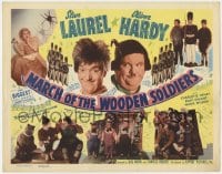 3b042 BABES IN TOYLAND TC R1950 Stan Laurel & Oliver Hardy in March of the Wooden Soldiers!