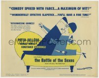 3b047 BATTLE OF THE SEXES TC 1960 Peter Sellers, Charles Crichton English comedy, cartoon art!