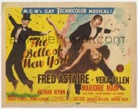 3b053 BELLE OF NEW YORK TC 1952 great artwork of Fred Astaire & sexy Vera-Ellen dancing!