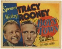 3b065 BOYS TOWN TC 1938 Spencer Tracy as Father Flannagan with Mickey Rooney, very rare!