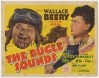 3b070 BUGLE SOUNDS TC 1942 great images of military man Wallace Beery & Marjorie Main!