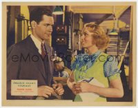 3b384 CHARLIE CHAN'S COURAGE LC 1934 pretty blonde Drue Leyton gives the eye to Donald Woods!
