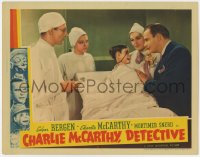 3b390 CHARLIE McCARTHY DETECTIVE LC 1939 Edgar Bergen comforts Charlie McCarthy before operation!