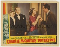 3b389 CHARLIE McCARTHY DETECTIVE LC 1939 Edgar Bergen & Charlie McCarthy watch Moore & Cummings!