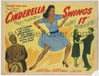 3b079 CINDERELLA SWINGS IT TC R1947 Guy Kibbee as Scattergood looks at sexy dancing Gloria Warren!