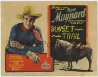 3b085 COME ON, TARZAN TC 1932 great close up of cowboy Ken Maynard & his Wonder Horse, very rare!
