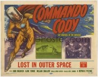 3b086 COMMANDO CODY chapter 11 TC 1953 great art & inset of Judd Holdren, Lost in Outer Space!