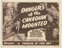 3b097 DANGERS OF THE CANADIAN MOUNTED chapter 4 TC R1957 Republic serial, Terror in the Sky!