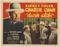 3b098 DARK ALIBI TC 1946 Asian detective Sidney Toler as Charlie Chan, Benson Fong, ultra rare!