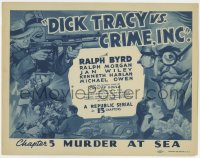 3b108 DICK TRACY VS. CRIME INC. chapter 5 TC 1941 Ralph Byrd, Chester Gould, Murder at Sea!