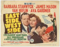 3b114 EAST SIDE WEST SIDE TC 1951 Barbara Stanwyck, James Mason, Ava Gardner, Van Heflin