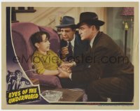 3b430 EYES OF THE UNDERWORLD LC 1942 Lon Chaney Jr. & Richard Dix question Billy Lee tied to chair!