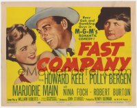 3b118 FAST COMPANY TC 1953 Howard Keel, Polly Bergen, Marjorie Main, racy gals & gambling guys!