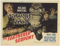 3b120 FEATHERED SERPENT TC 1948 Roland Winters as Asian detective Charlie Chan with Keye Luke!