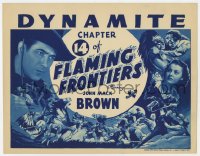 3b128 FLAMING FRONTIERS chapter 14 TC 1938 Johnny Mack Brown serial, cool art, Dynamite!