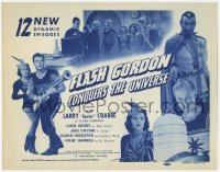 3b129 FLASH GORDON CONQUERS THE UNIVERSE TC R1940s Buster Crabbe & Middleton as Ming the Merciless!