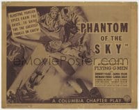 3b132 FLYING G-MEN chapter 6 TC 1939 cool art of hero Robert Paige, Phantom of the Sky!