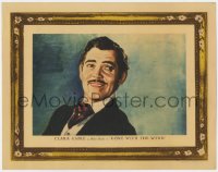 3b456 GONE WITH THE WIND LC 1939 wonderful Seguso art portrait of Clark Gable as Rhett Butler!