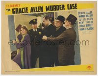 3b458 GRACIE ALLEN MURDER CASE LC 1939 Demarest & Dearing arrest Cowan as Gracie throws book, rare!
