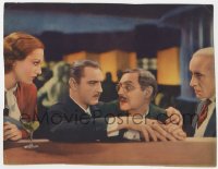 3b459 GRAND HOTEL trimmed LC 1932 John & Lionel Barrymore between Joan Crawford & Lewis Stone!