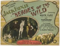 3b162 HEROES OF THE WILD chapter 1 TC 1927 Jack Hoxie, White Fury & Tornado, Ghost of the Gauchos!